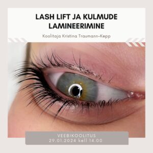 lash lifti koolitus koos kulmude lamineerimisega