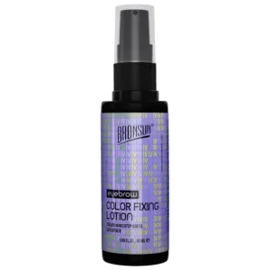 The colour fixing lotion is recommended to use when tinting with dye or henna and in the eyebrow-care routine at home. Suitable for all types of dye or henna. The product promotes fixing of pigment after the tinting procedure and provides a long-lasting effect. Performs moisturising properties; PANTHENOL provides shine, protects against external impact. GRAPESEED OIL has powerful antioxidant and regenerative properties. The product is instantly absorbed, and its light consistency does not leave any traces on hairs. Non-comedogenic. Fixes the pigment inside the hair, increasing the longevity of a tinting effect. It is recommended to use during tinting with dye or henna.; Bronsun Eyebrow Colour Fixing Lotion 50ml