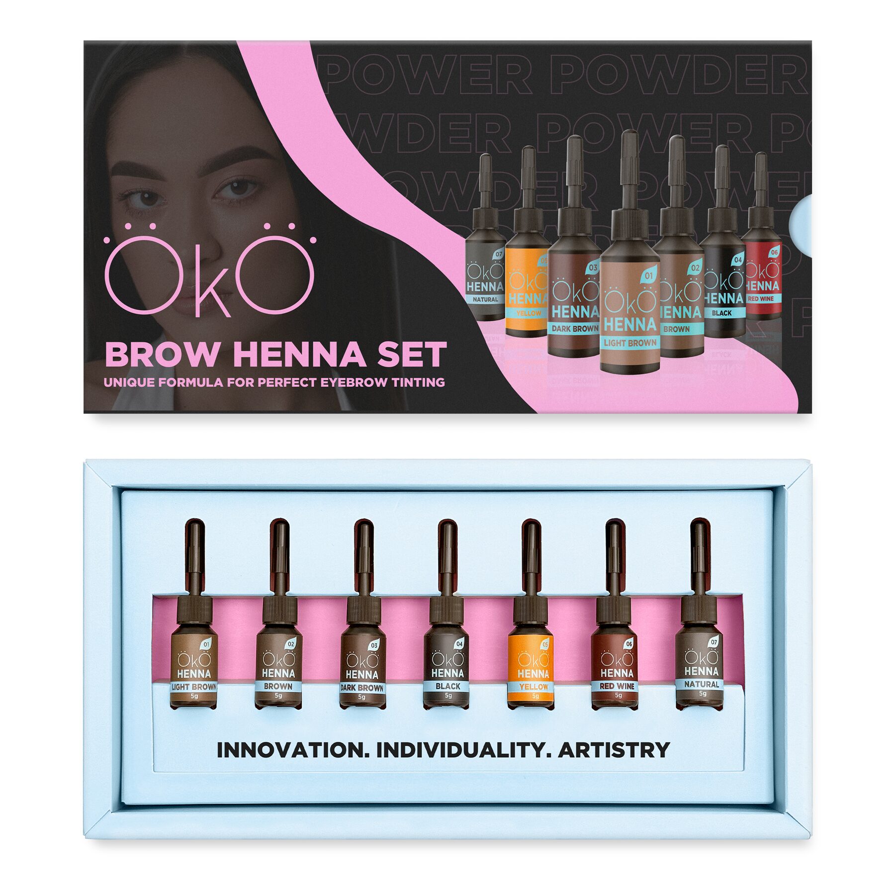 OKO Power Powder Henna Set 5 g 1 OKO Power Powder Henna Set 5 g